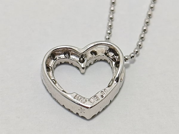 お*し様 K18WG ネックレス チェーンのみ 刻印あり ハワイアン