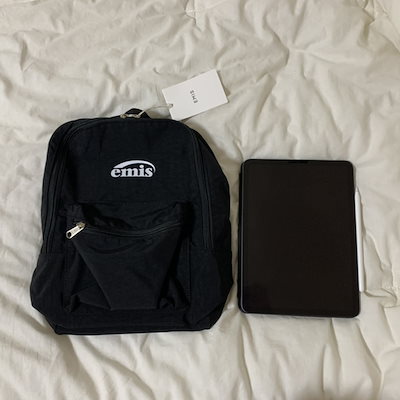 バックパック・リュック emis MINI BACK PACKBLACK m1037_1333483 EMIS☆NEW [正規品] SHIRRING BACKPACK ミニバックパック (EMIS