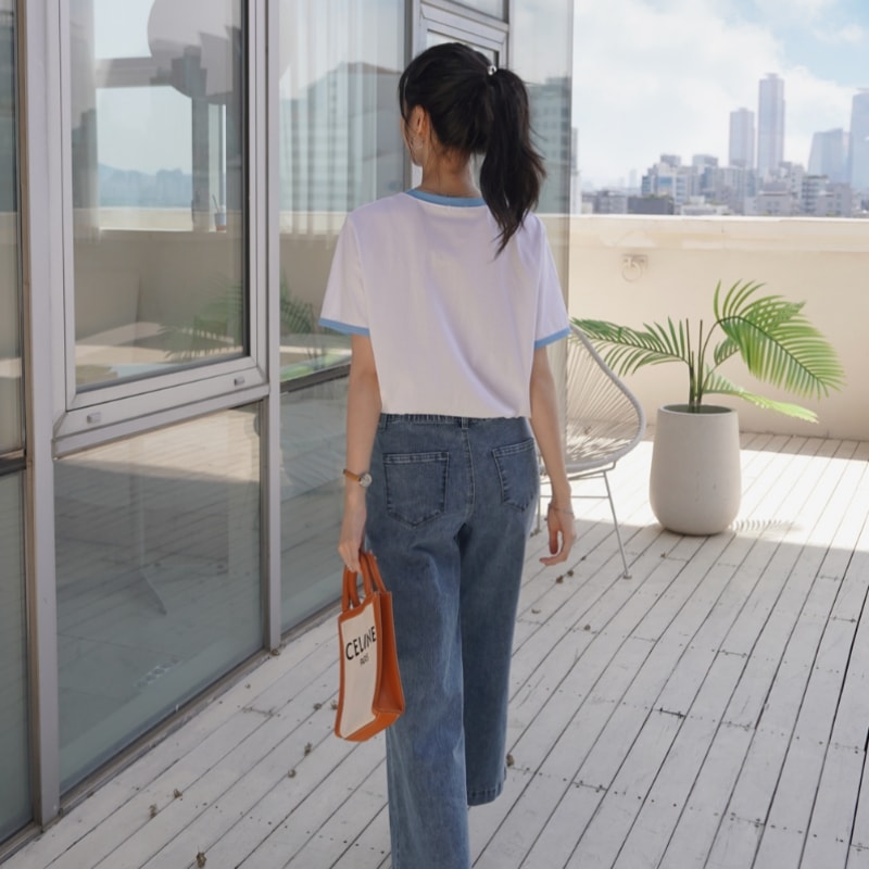 クリックアンドファニー ケビット配色プリントTシャツ クリックアンドファニー ケビット配色プリントTシャツ