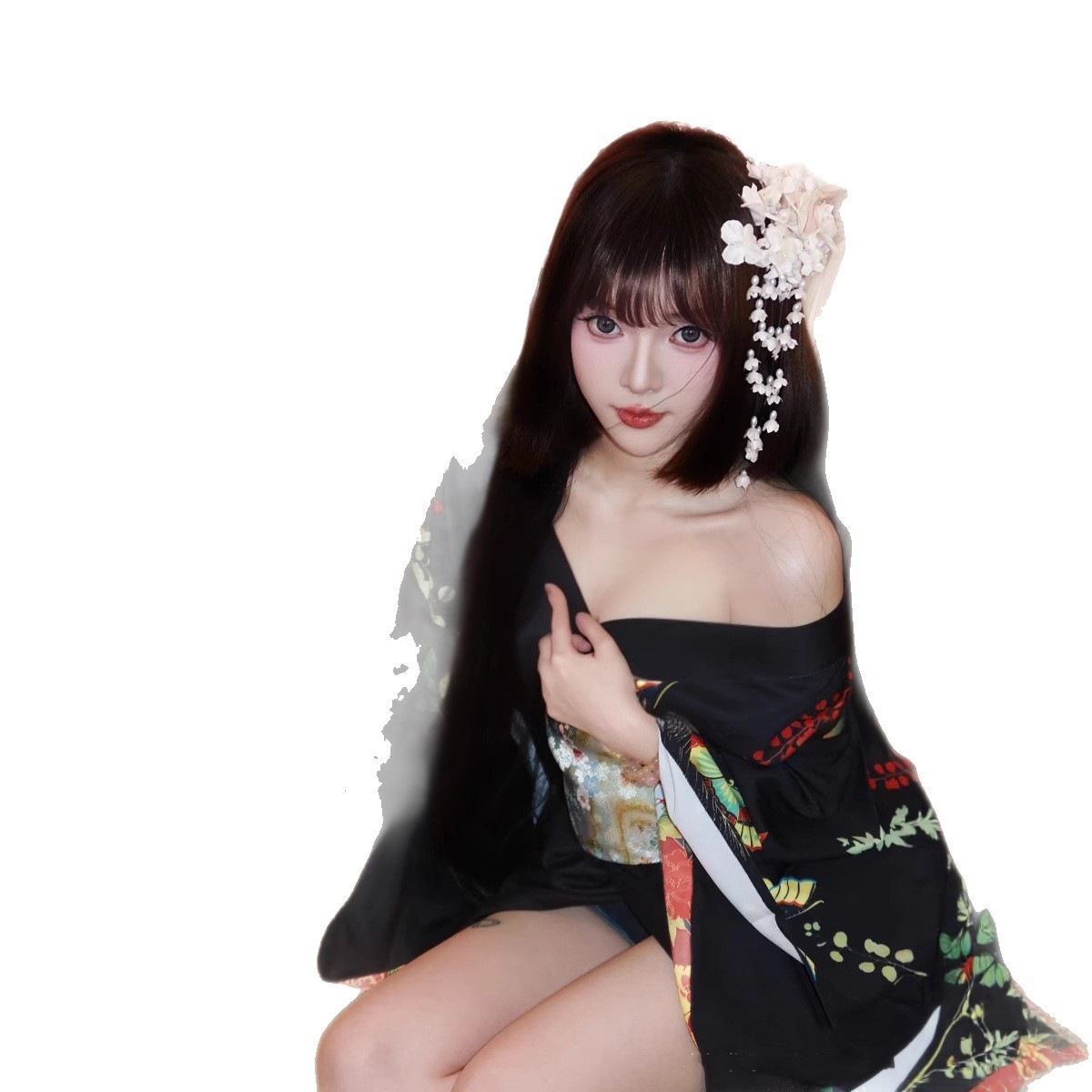 新作 乙女振袖改良着物 正装セット 花火大会 × 写真撮影用 和服浴衣