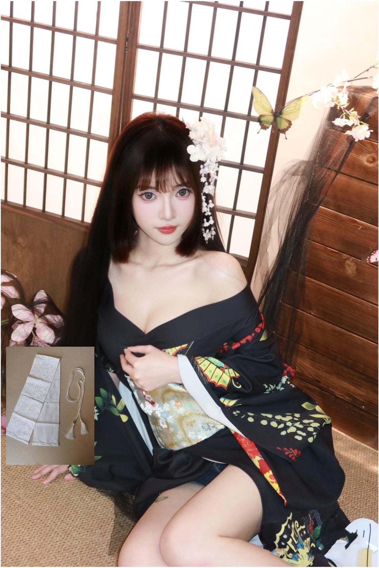 新作 乙女振袖改良着物 正装セット 花火大会 × 写真撮影用 和服浴衣