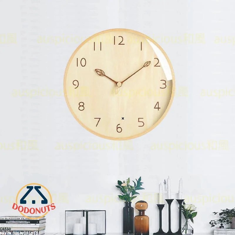 掛け時計 木製 電波 おしゃれ 壁掛け時計 オシャレ デジタル時計 無騒音 連続秒針 12インチ 壁飾り 見やすい 文字盤 新築祝い 軽量 ギフト入荷