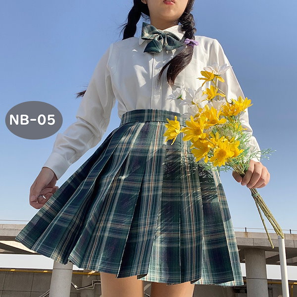 Qoo10] 制服 4点セット 40色 JK プリーツ