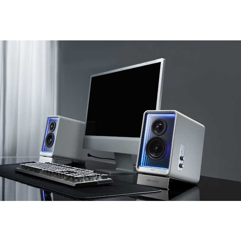 EDIFIRE　Edifier社製GaN充電器搭載2.0アクティブスピーカーQR65(ホワイト) EDIFIER　ED-QR65-WH