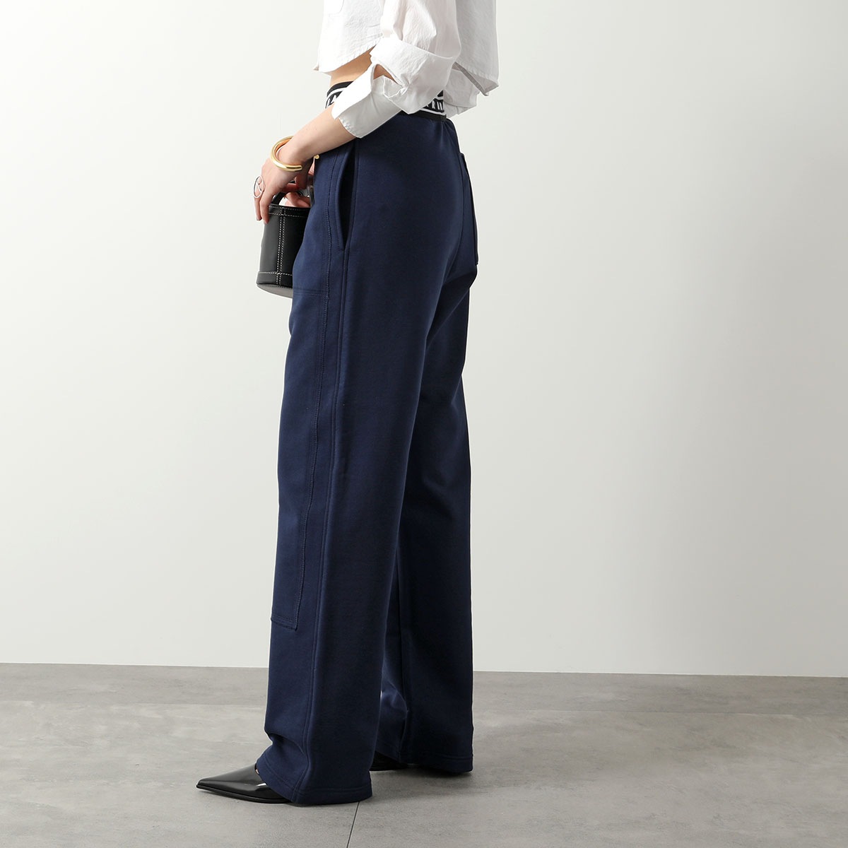 MARNI マルニ スウェットパンツ PJMU0066Y0 UTC301 メンズ コットン トラックパンツ ロゴ ストレート 00B95/BLUE-KYANITE