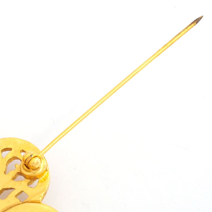 【美品】シャネル ココマーク 透かし ラウンド ハートモチーフ 回転ピンタイプ 【ブローチ】 【美品】シャネル ココマーク 透かし ラウンド ハートモチーフ 回転ピンタイプ 【ブローチ】