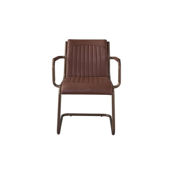 ソフトレザーのモダンなカンティレバーアームチェア 北欧 ナチュラル チェア ダイニングチェア ダイニング キッチン ダイニングキッチン