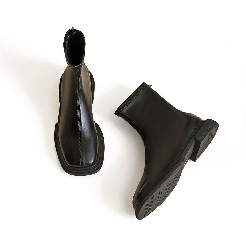 レザー スクエアトゥ 太ヒール l シューズ 靴 くつ クツ ブーツ 3cmヒール チャンキーヒール ローヒール 歩きやすい 裏ボア 暖かい かわいい 大人可愛い シンプル カジュアル おしゃれ お レザー スクエアトゥ 太ヒール l シューズ 靴 くつ クツ ブーツ 3cmヒール チャンキーヒール ローヒール 歩きやすい 裏ボア 暖かい かわいい 大人可愛い シンプル カジュアル おしゃれ お