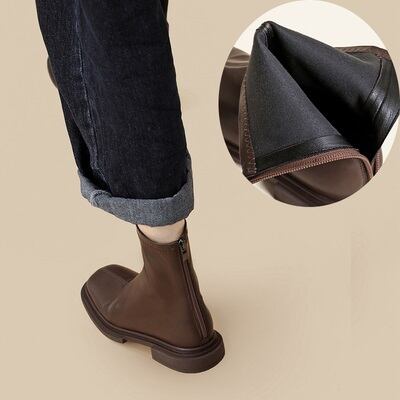 レザー スクエアトゥ 太ヒール l シューズ 靴 くつ クツ ブーツ 3cmヒール チャンキーヒール ローヒール 歩きやすい 裏ボア 暖かい かわいい 大人可愛い シンプル カジュアル おしゃれ お レザー スクエアトゥ 太ヒール l シューズ 靴 くつ クツ ブーツ 3cmヒール チャンキーヒール ローヒール 歩きやすい 裏ボア 暖かい かわいい 大人可愛い シンプル カジュアル おしゃれ お