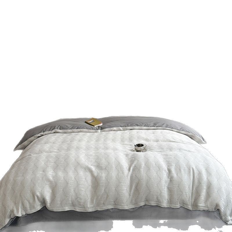 軽い豪華な二重層糸オール・コットン・ジャック・ベッド4ピースセットピュアコットンキルトカバーベッドシート3ピースセットハイエンド寝具 軽い豪華な二重層糸オール・コットン・ジャック・ベッド4ピースセットピュアコットンキルトカバーベッドシート3ピースセットハイエンド寝具