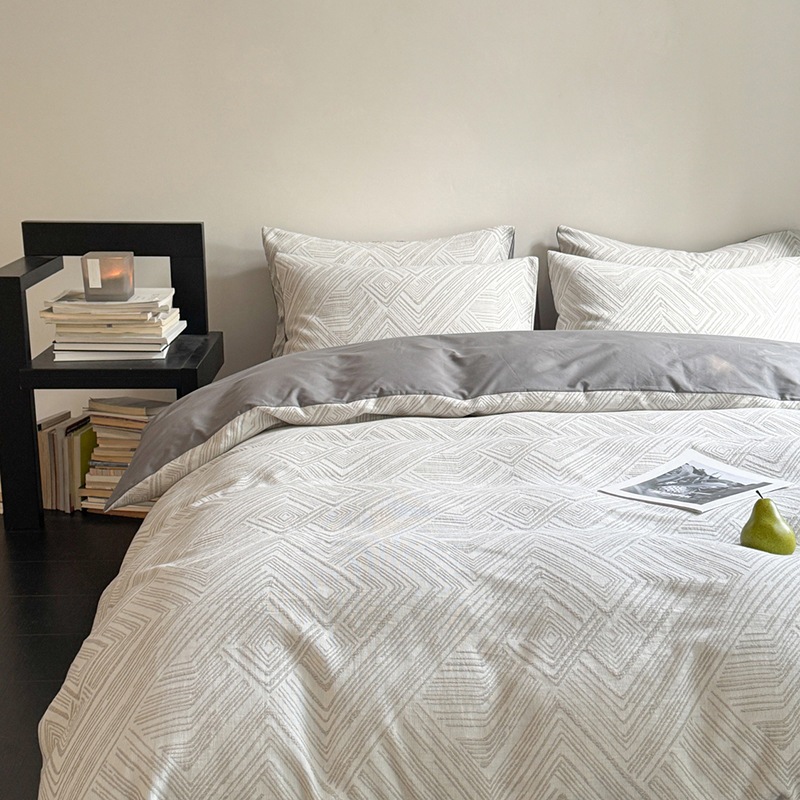 軽い豪華な二重層糸オール・コットン・ジャック・ベッド4ピースセットピュアコットンキルトカバーベッドシート3ピースセットハイエンド寝具 軽い豪華な二重層糸オール・コットン・ジャック・ベッド4ピースセットピュアコットンキルトカバーベッドシート3ピースセットハイエンド寝具