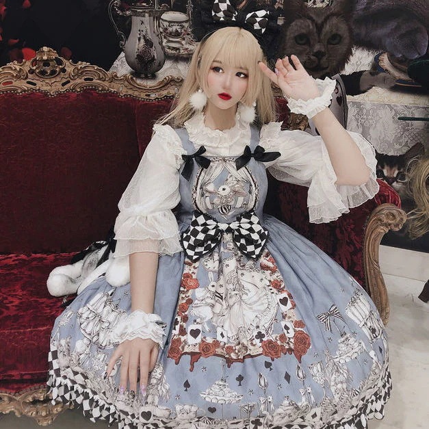 メイド服 ロリータスカートゴシック復古アリスロリータワンピースサスペンダースカートコスプレ メイド服 ロリータスカートゴシック復古アリスロリータワンピースサスペンダースカートコスプレ