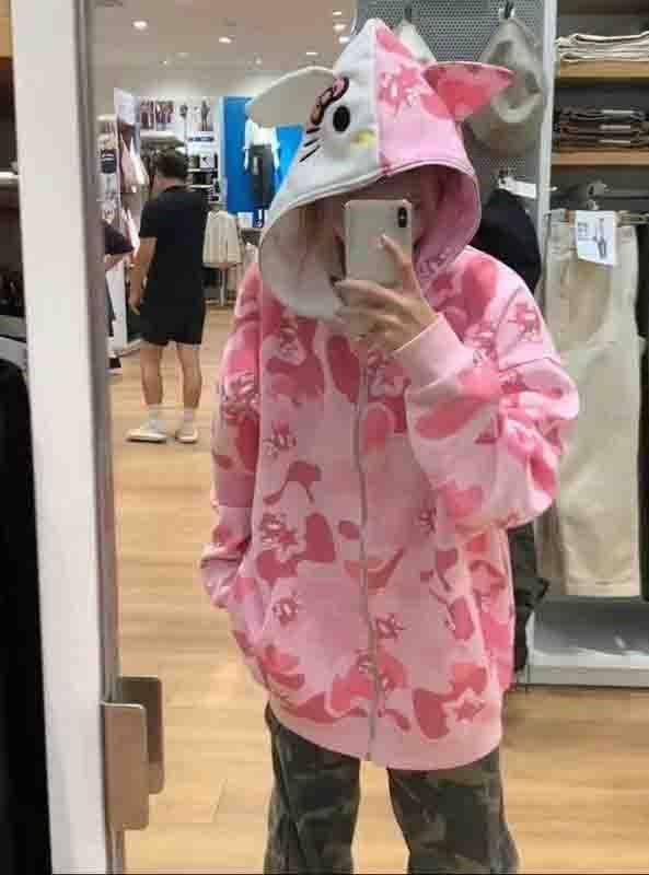 Qoo10] キティちゃん パーカー レディース ハロ