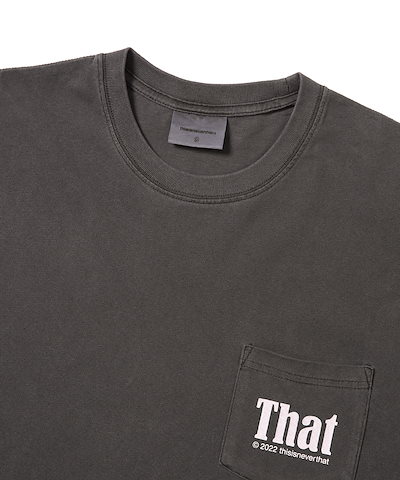 大得価定番 ディスイズネバーザット : Pocket T ロゴ 半袖 プリント : レディース服 日本製好評