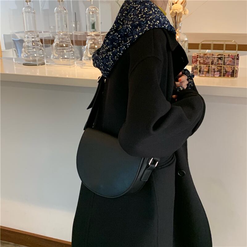 アウター コート ロングコート ロング丈 厚手 襟付き ボタン 長袖 カジュアル シンプル