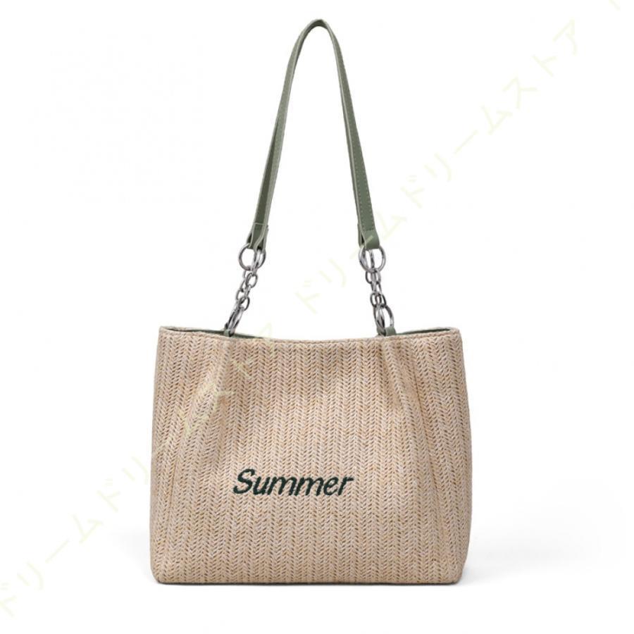 トートバッグ レディース 大容量 多機能 わら編み 通勤 通学 肩掛け 収納バッグ 手提げ ファッション A4対応 大きめ 通勤バッグ ショルダーバッグ エコバッグ