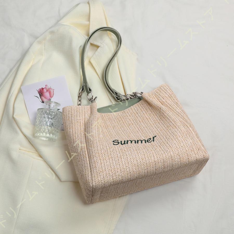 トートバッグ レディース 大容量 多機能 わら編み 通勤 通学 肩掛け 収納バッグ 手提げ ファッション A4対応 大きめ 通勤バッグ ショルダーバッグ エコバッグ