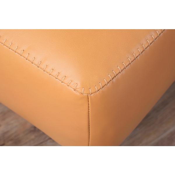 オットマン 本革 レザー 椅子 チェア Sバネ ウィービングベルト 腰掛け スツール 脚置き 足置き カジュアル おしゃれ アメリカン 北欧 レトロ インテリア