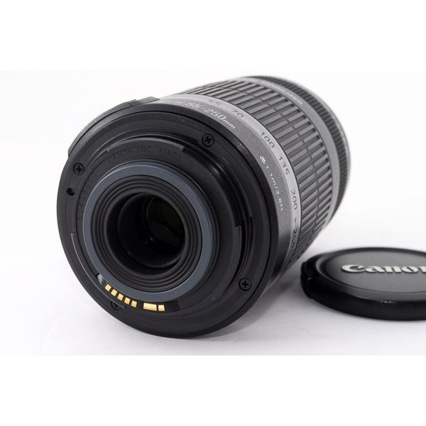 【中古】キヤノン Canon EF-S f/4-5.6 55-250mm IS 美品 望遠ズームレンズ