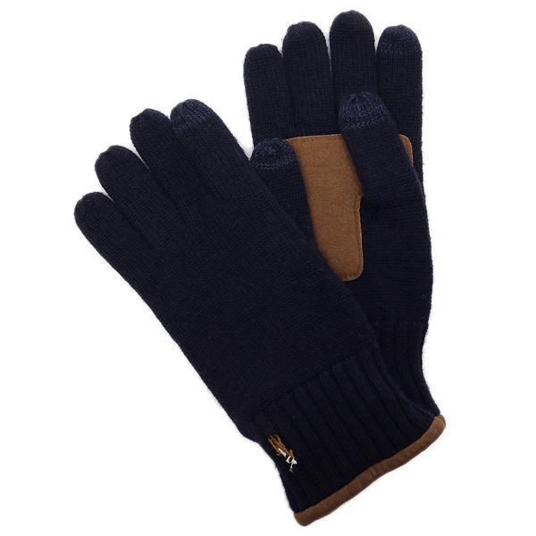 手袋 ネイビー ブラウン メンズ POLO RALPH LAUREN PC0463 410