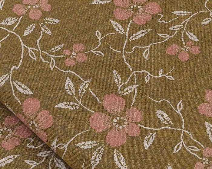 袋帯 新品仕立済 西陣 弥栄織物謹製 草花模様 袋帯 新品 仕立て上がり