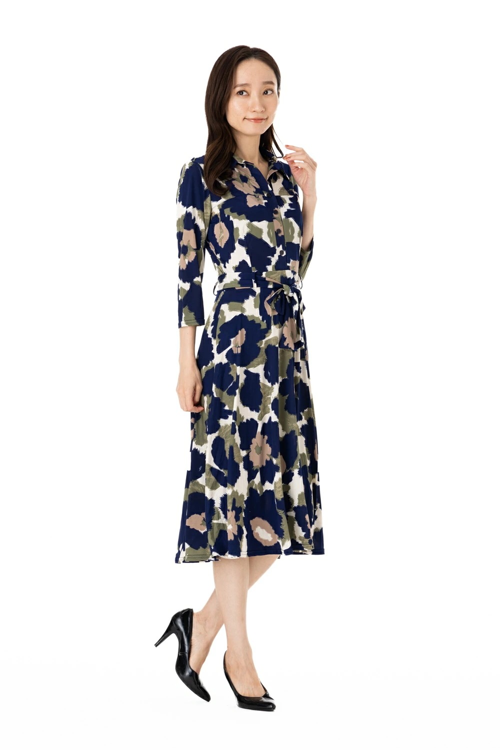 エジェリワンピース EGERIEワンピース T1 T2 T3サイズ 七分袖 ロング丈ワンピース 無地 Vネック ジャージー素材 インポートワンピース ブルー エジェリワンピース EGERIEワンピース T1 T2 T3サイズ 七分袖 ロング丈ワンピース 無地 Vネック ジャージー素材 インポートワンピース ブルー