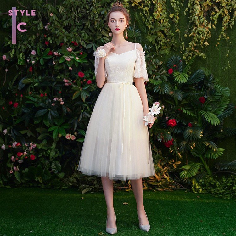 パーティードレス ミモレ丈 ドレス 4タイプ 結婚式 ドレス 二次会 花嫁 花嫁ドレス パーティー パーティードレス ミモレ丈 ドレス 4タイプ 結婚式 ドレス 二次会 花嫁 花嫁ドレス パーティー