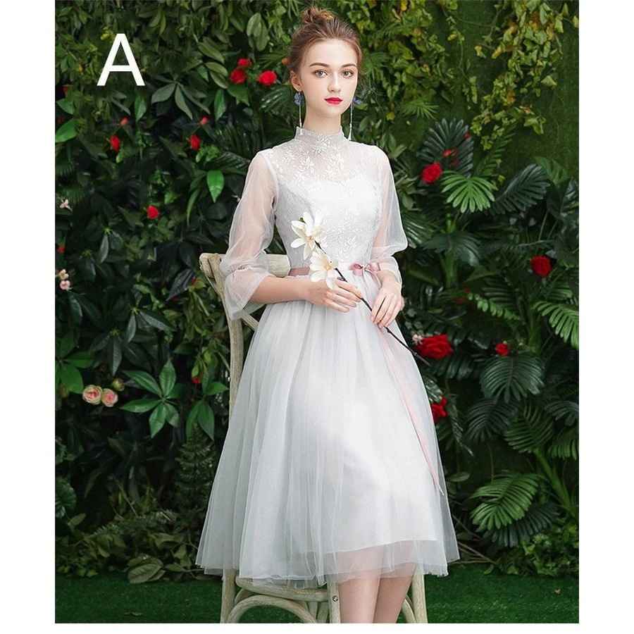 パーティードレス ミモレ丈 ドレス 4タイプ 結婚式 ドレス 二次会 花嫁 花嫁ドレス パーティー パーティードレス ミモレ丈 ドレス 4タイプ 結婚式 ドレス 二次会 花嫁 花嫁ドレス パーティー