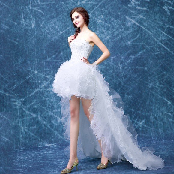 ウエディングドレス エンパイア 安い トレーンドレス 前ミニ ウェディングドレス 結婚式 二次会 ロングドレス 花嫁 パーティードレス ウエディングドレス エンパイア 安い トレーンドレス 前ミニ ウェディングドレス 結婚式 二次会 ロングドレス 花嫁 パーティードレス