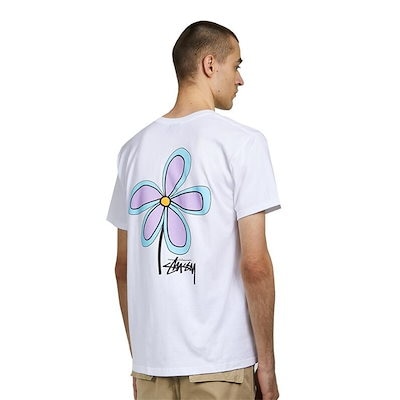 STUSSY ステューシー フラワー Tシャツ XL ホワイト STUSSY ステューシー WITHERED FLOWER TEE ウィザードフラワー T