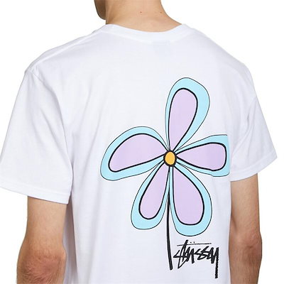 STUSSY ステューシー フラワー Tシャツ XL ホワイト STUSSY ステューシー WITHERED FLOWER TEE ウィザードフラワー T
