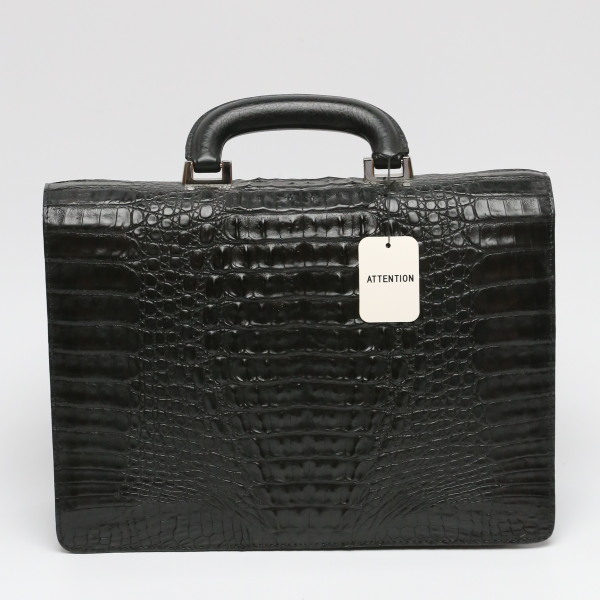 カイマンクロコダイル3678 ワニ メンズ カイマン ブラック