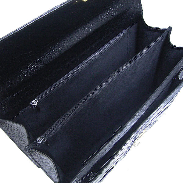 カイマンクロコダイル3678 ワニ メンズ カイマン ブラック