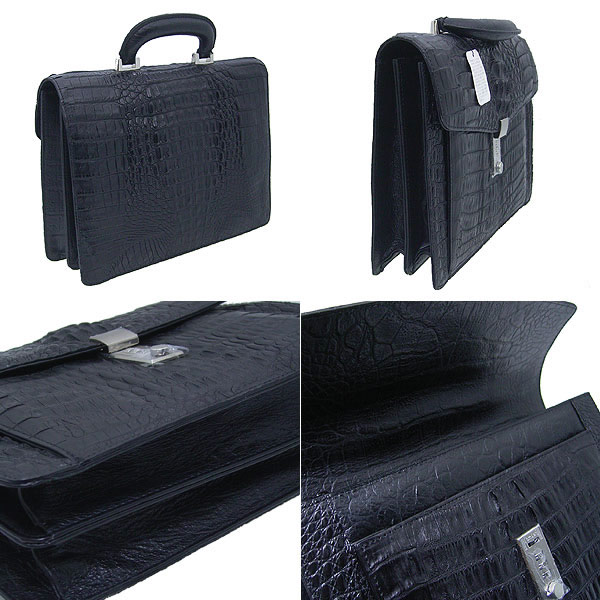 カイマンクロコダイル3678 ワニ メンズ カイマン ブラック