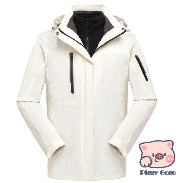 メンズ レディース マウンテンパーカー ジャケット 二合一 2点セット アウトドア トレッキングウェア ウォーキング 防寒着 防寒 防水 保温 登山ウェア メンズ レディース マウンテンパーカー ジャケット 二合一 2点セット アウトドア トレッキングウェア ウォーキング 防寒着 防寒 防水 保温 登山ウェア