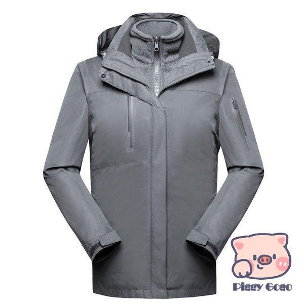 メンズ レディース マウンテンパーカー ジャケット 二合一 2点セット アウトドア トレッキングウェア ウォーキング 防寒着 防寒 防水 保温 登山ウェア メンズ レディース マウンテンパーカー ジャケット 二合一 2点セット アウトドア トレッキングウェア ウォーキング 防寒着 防寒 防水 保温 登山ウェア