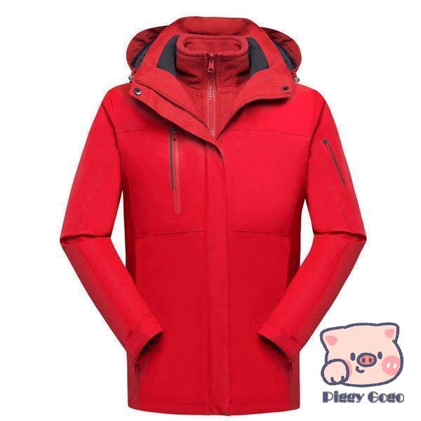 メンズ レディース マウンテンパーカー ジャケット 二合一 2点セット アウトドア トレッキングウェア ウォーキング 防寒着 防寒 防水 保温 登山ウェア メンズ レディース マウンテンパーカー ジャケット 二合一 2点セット アウトドア トレッキングウェア ウォーキング 防寒着 防寒 防水 保温 登山ウェア