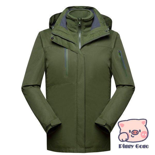 メンズ レディース マウンテンパーカー ジャケット 二合一 2点セット アウトドア トレッキングウェア ウォーキング 防寒着 防寒 防水 保温 登山ウェア メンズ レディース マウンテンパーカー ジャケット 二合一 2点セット アウトドア トレッキングウェア ウォーキング 防寒着 防寒 防水 保温 登山ウェア