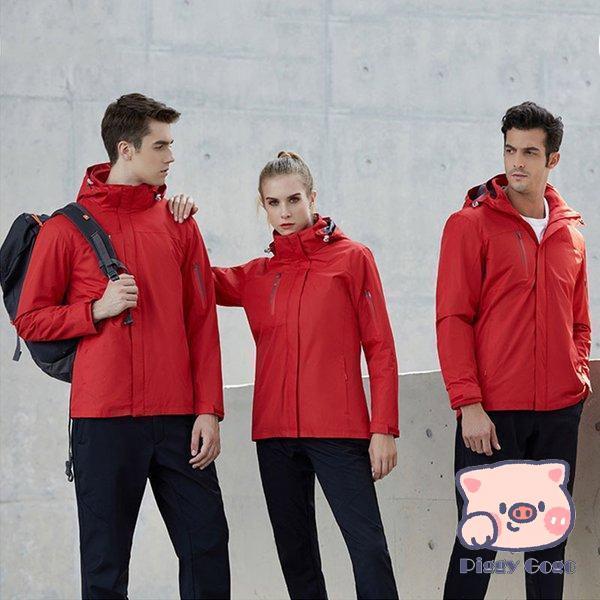 メンズ レディース マウンテンパーカー ジャケット 二合一 2点セット アウトドア トレッキングウェア ウォーキング 防寒着 防寒 防水 保温 登山ウェア メンズ レディース マウンテンパーカー ジャケット 二合一 2点セット アウトドア トレッキングウェア ウォーキング 防寒着 防寒 防水 保温 登山ウェア