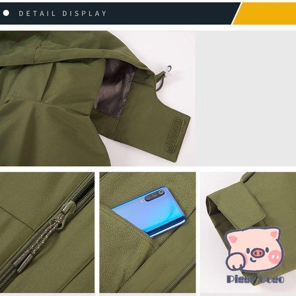 メンズ レディース マウンテンパーカー ジャケット 二合一 2点セット アウトドア トレッキングウェア ウォーキング 防寒着 防寒 防水 保温 登山ウェア メンズ レディース マウンテンパーカー ジャケット 二合一 2点セット アウトドア トレッキングウェア ウォーキング 防寒着 防寒 防水 保温 登山ウェア