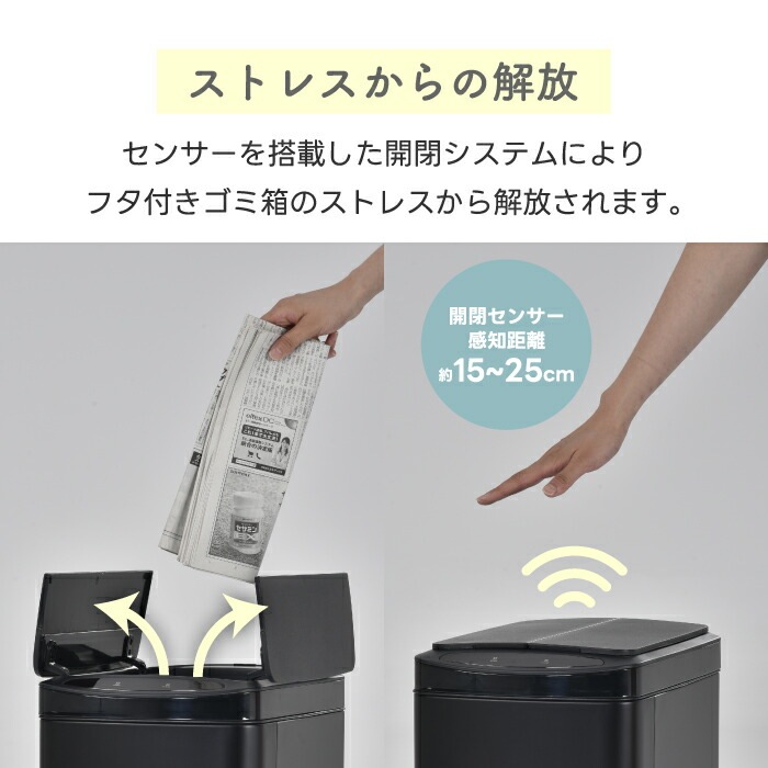 ゴミ箱 ふた付き 自動開閉 50L センサー式 上向き ダストボックス トラッシュ 電池式 ボタン式 両開き コンパクト スリム 大容量 衛生的 ABS ステンレス リビング キッチン 大型 縦型 ゴミ箱 ふた付き 自動開閉 50L センサー式 上向き ダストボックス トラッシュ 電池式 ボタン式 両開き コンパクト スリム 大容量 衛生的 ABS ステンレス リビング キッチン 大型 縦型
