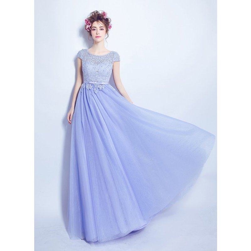 カラードレス パープル 半袖 ロングドレス 安い イブニングドレス サッシュベルト 結婚式 カクテルドレス 演奏会 フォーマル パーティードレス コンサート