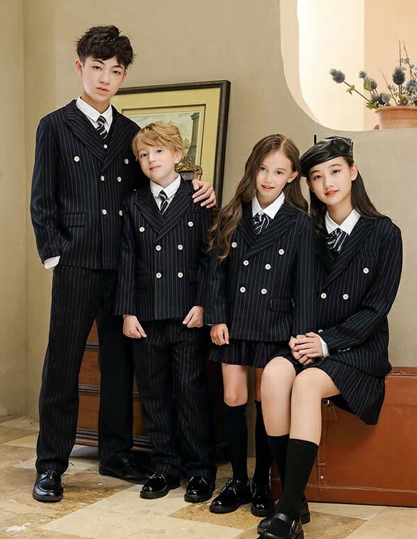 学生服 ズボン スカート ベスト 上下セット キッズスーツ 冬服 女の子 男の子 子供服 スクールブレザー フォーマル 卒業式 入園式 受験 小学校 中学生 通園 通学 卒園式 発表会 上着 ストライ