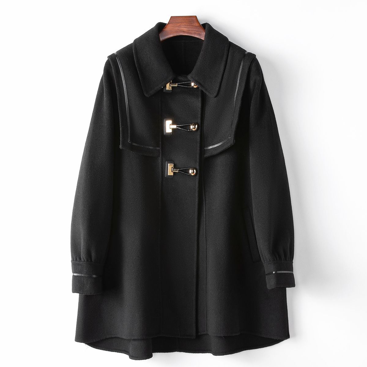 少量衣類春新作ネイビーカラー70ウールコート女性用2024ネットセレブ同風レディースウールコート 少量衣類春新作ネイビーカラー70ウールコート女性用2024ネットセレブ同風レディースウールコート