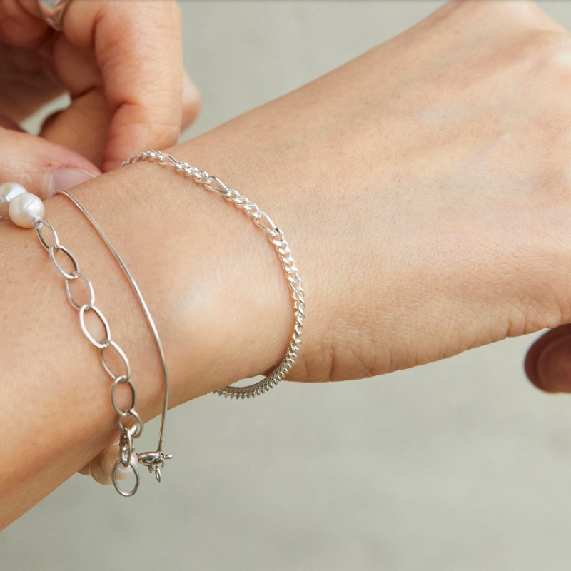 正規品 [BTS ジン 着用] B608 ブレスレット 韓国 アクセサリー シルバー レディース