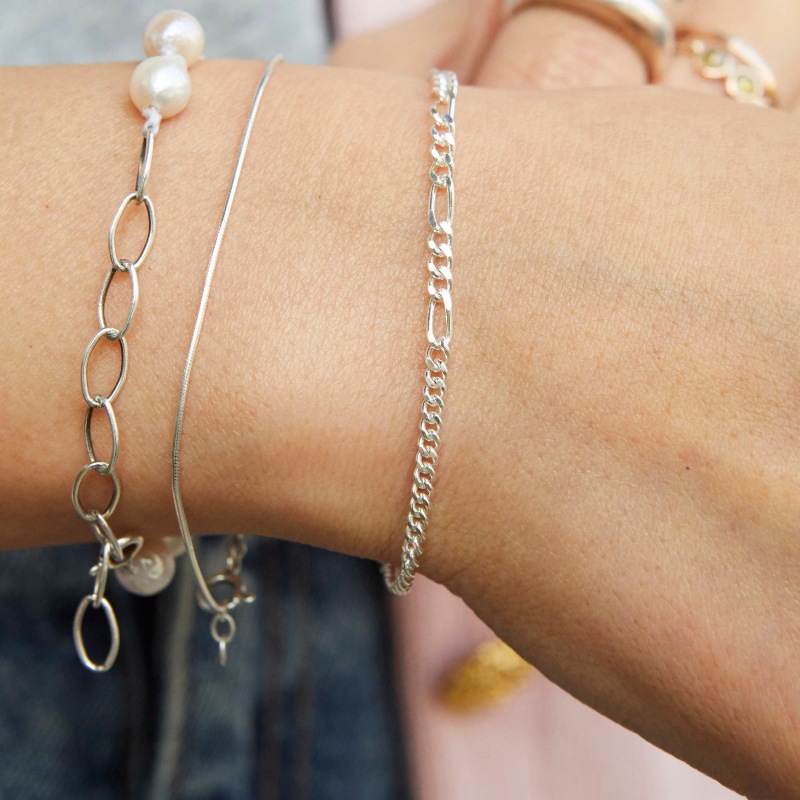 正規品 [BTS ジン 着用] B608 ブレスレット 韓国 アクセサリー シルバー レディース