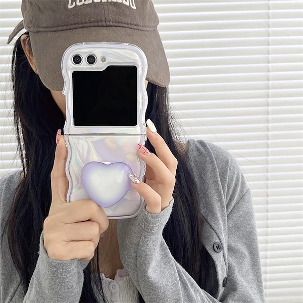 Qoo10] Galaxy Galaxy z flip6 ケース 波