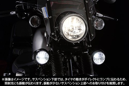 サイズ：径90mm PIAA バイク用ドライブランプ LED 6000K 追加ランプ 径90 マルチ
