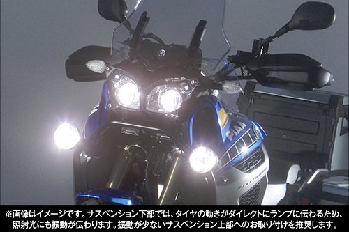 サイズ：径90mm PIAA バイク用ドライブランプ LED 6000K 追加ランプ 径90 マルチ