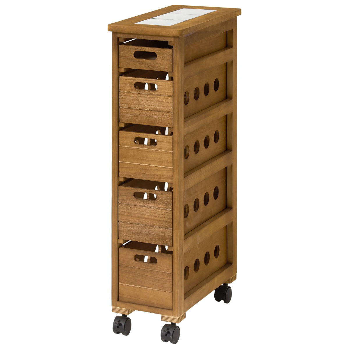 キッチンストッカー 幅20cm 5段 スリムタイプ タイルトップ 桐製 キャスター付 ストッカー キッチンワゴン 収納 ラック ワゴン スリム 完成品 引き出し 隙間収納 5杯 棚 タイル天板 キッチンストッカー 幅20cm 5段 スリムタイプ タイルトップ 桐製 キャスター付 ストッカー キッチンワゴン 収納 ラック ワゴン スリム 完成品 引き出し 隙間収納 5杯 棚 タイル天板